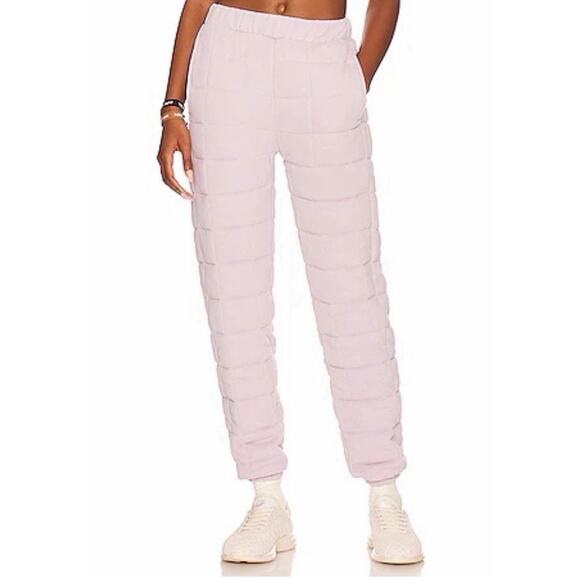 Beingwell + Wellbeing Quilted Jogger Pants Sweatpants Women's NWT Small $108 - Picture 1 of 4